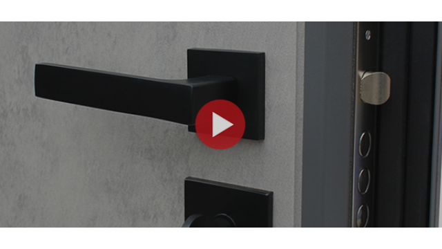 Входная дверь АСД Дуэт Бетон Б с зеркалом 